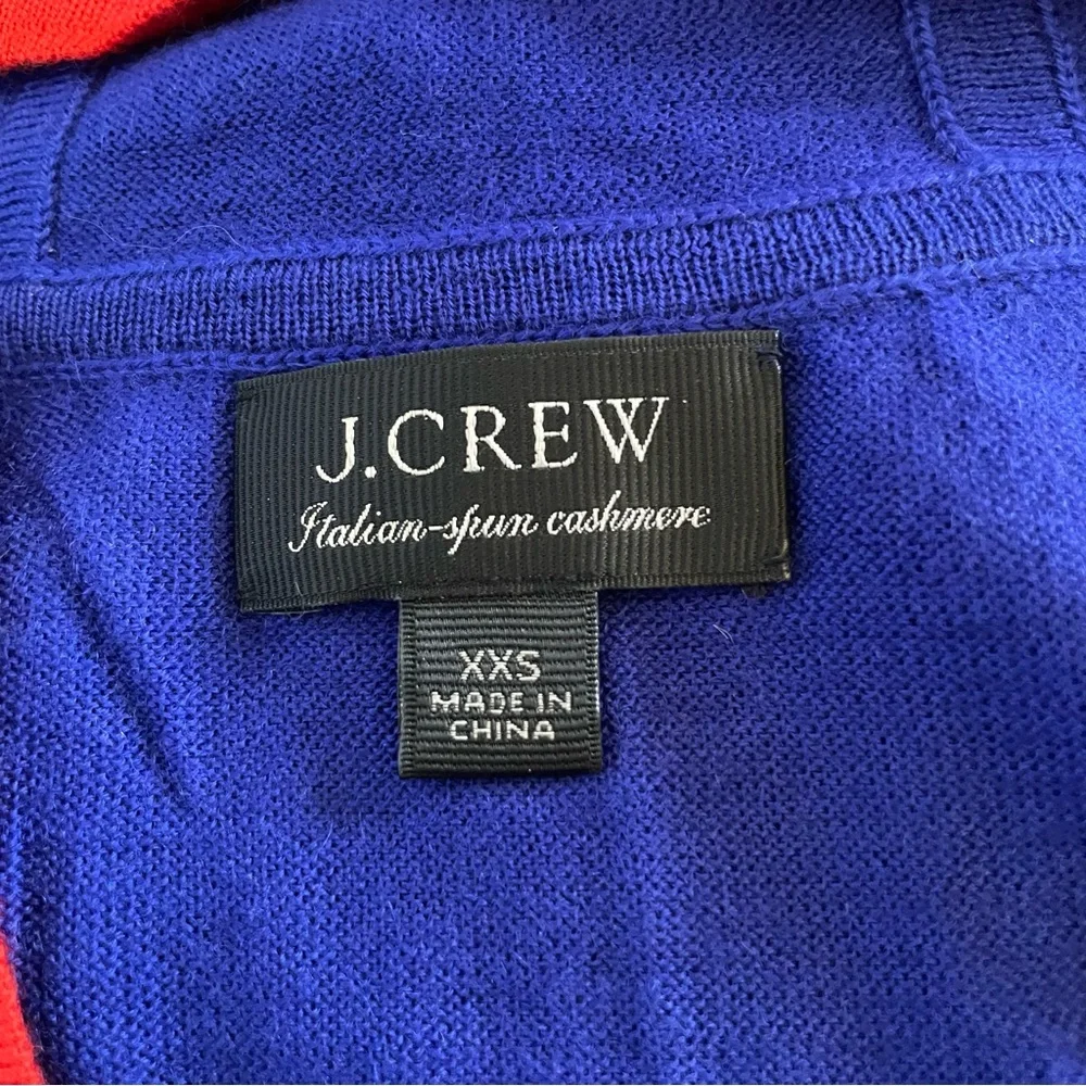 NWOT J.Crew Tipped hoodie in Italian featherweight cashmere